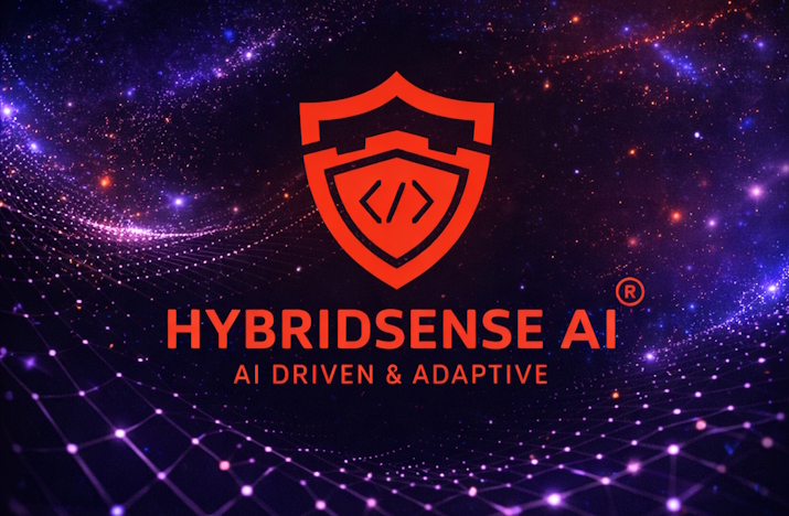 HybridSense AI futuristic platform visual